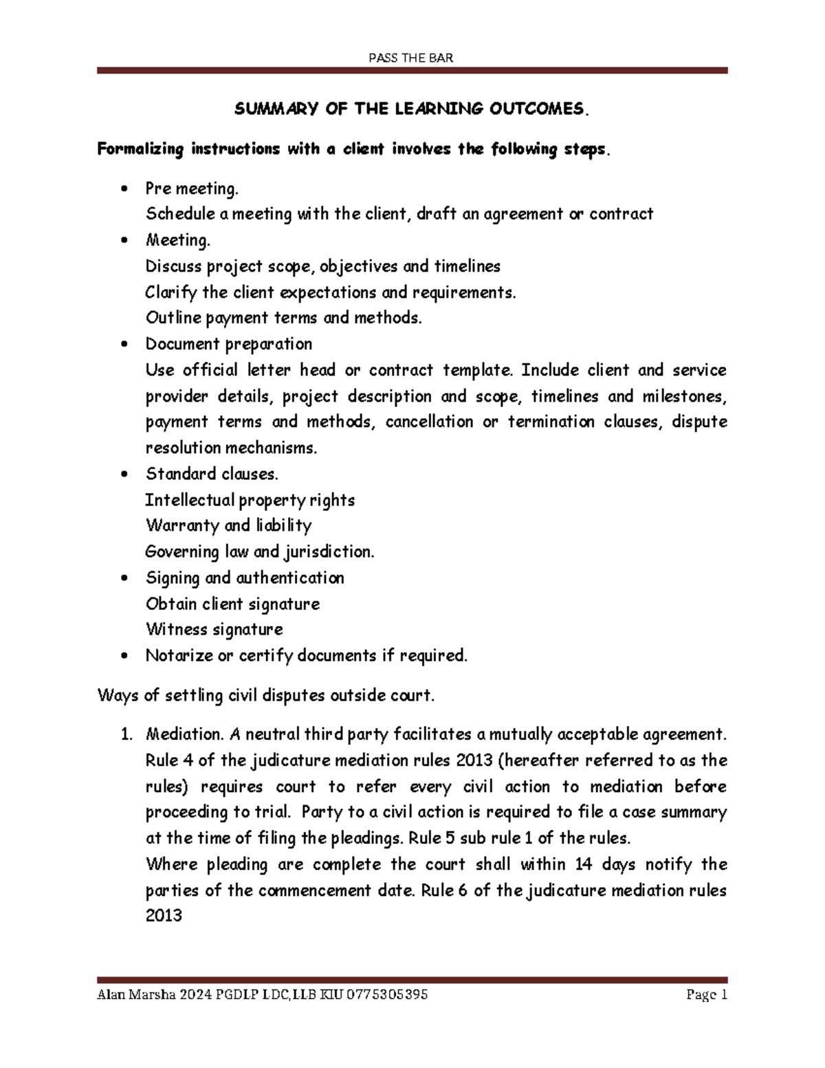 Formalizing Client Instructions: Key Steps and Legal Considerations ...