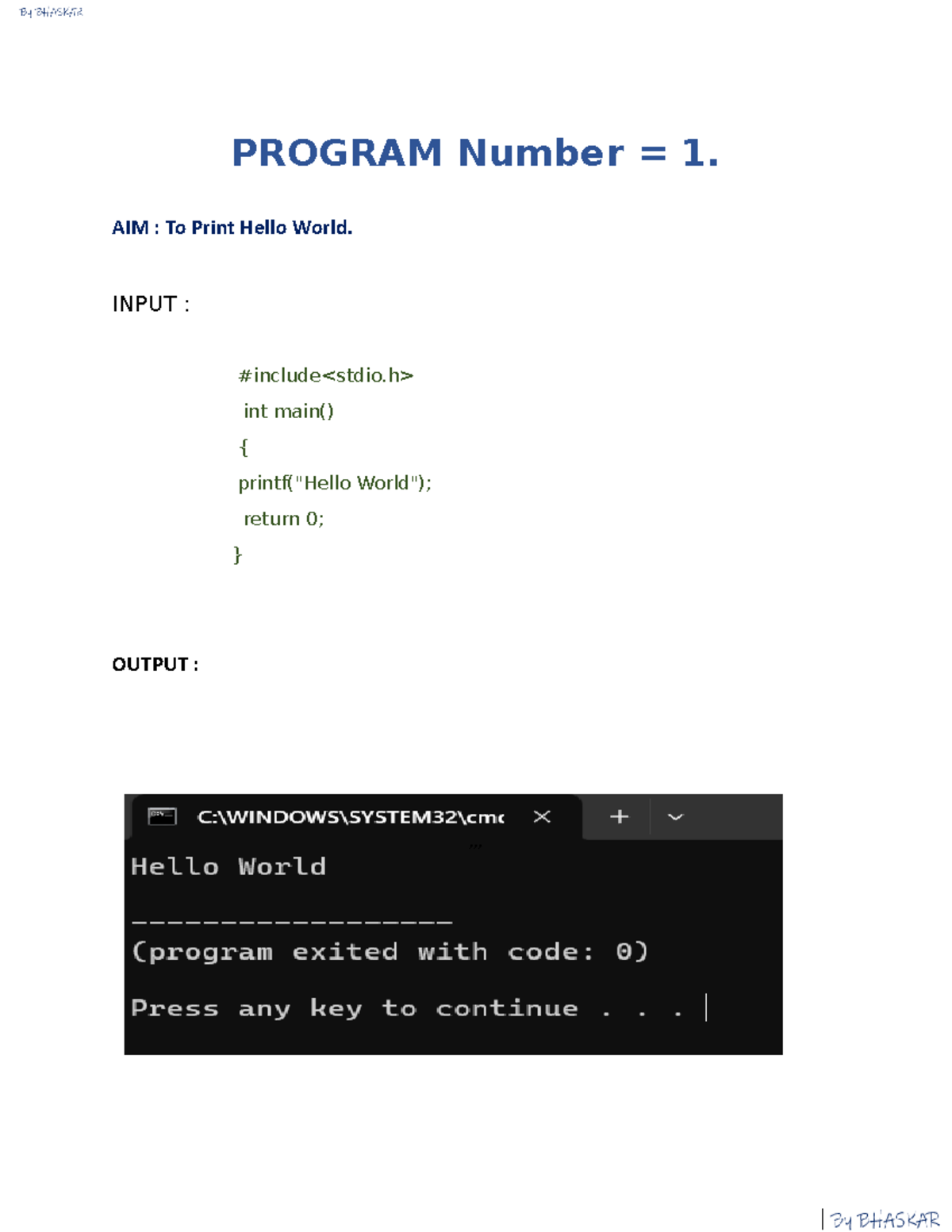 C Programming Basics: Project Files and Sample Programs - ASASD - Studocu