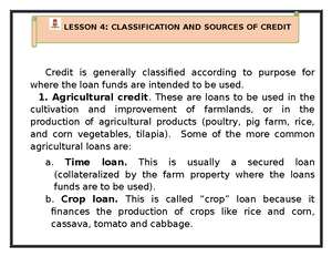Credt and collection Module 2 - S. 2022- MODULE 2 CREDIT AND COLLECTION ...