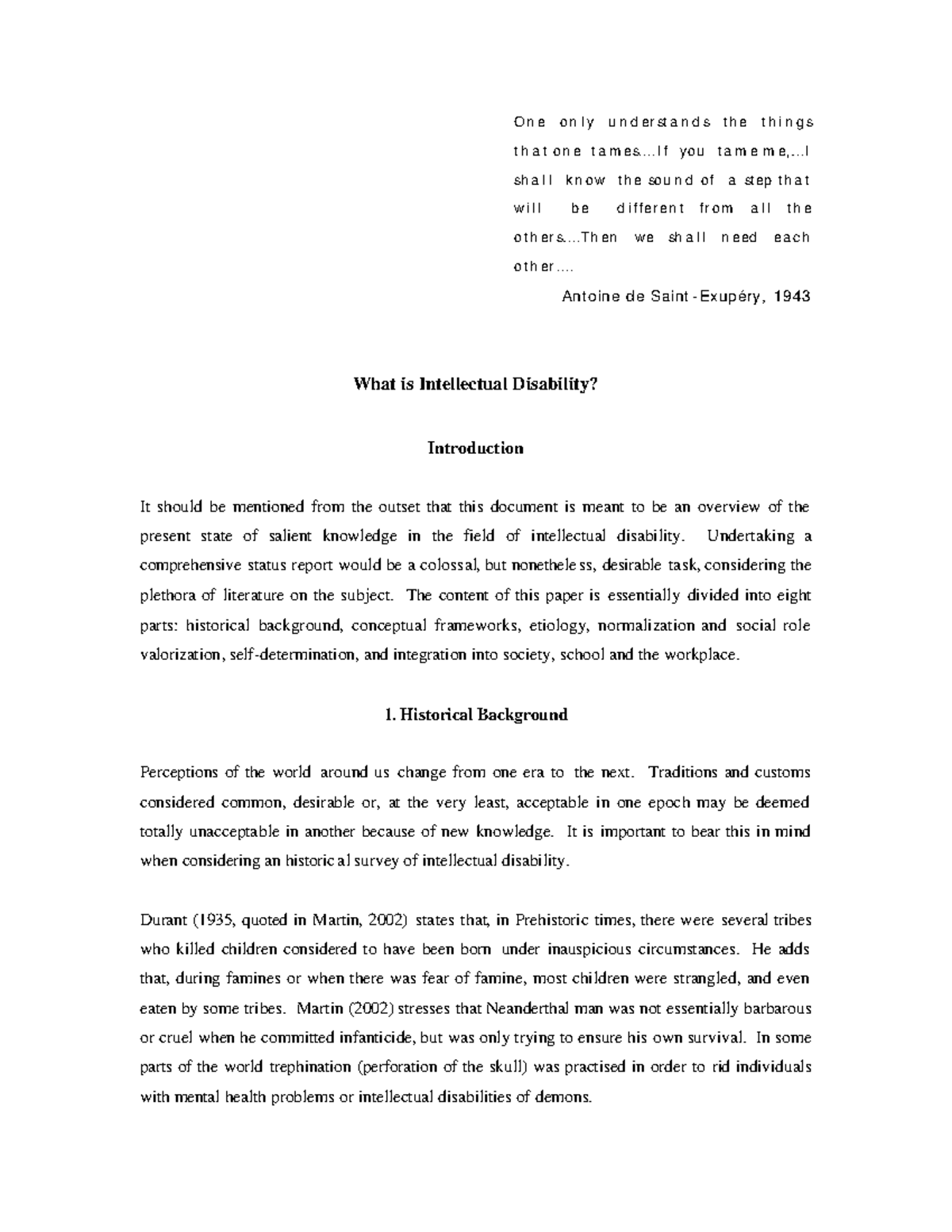 Intellectual Disability Overview: Historical Context and Frameworks ...