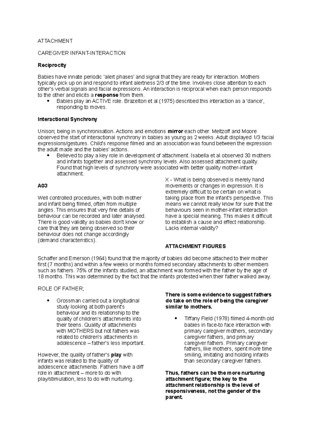 Attachment Theories and Research: A Comprehensive Overview - Studocu