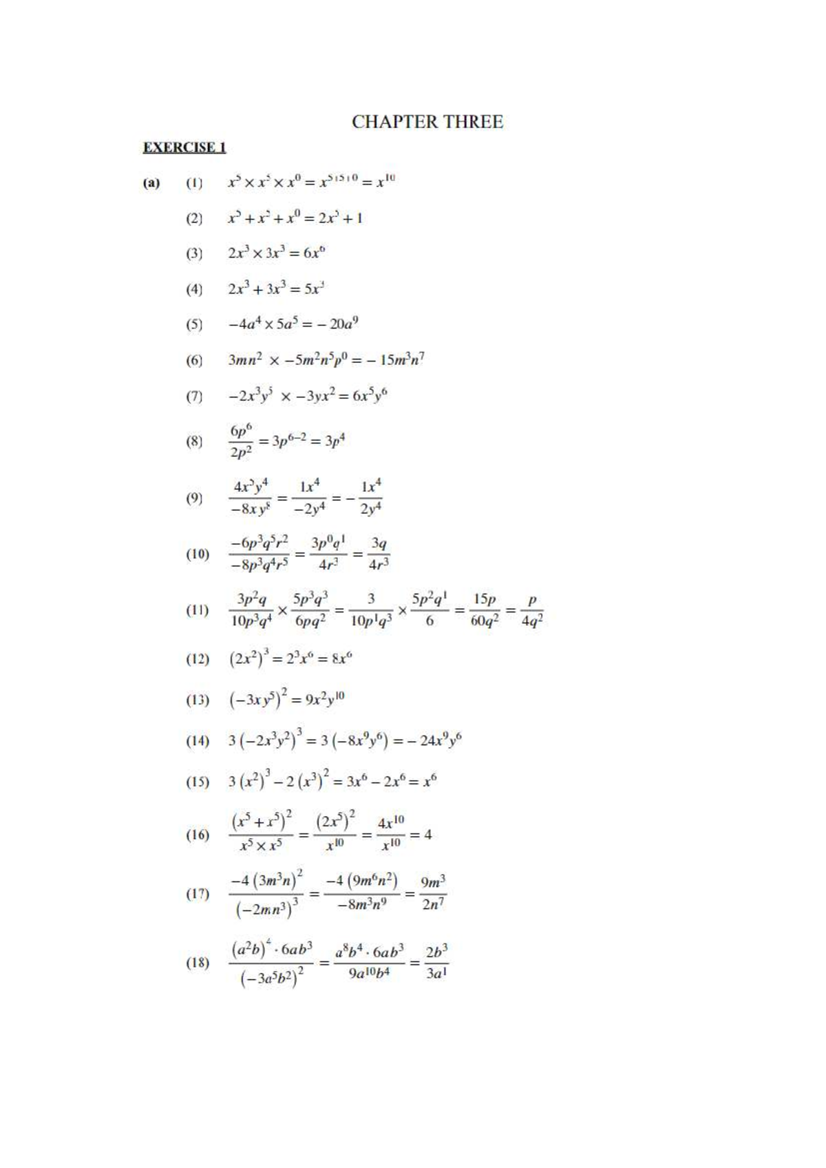 CHAP 3 Gr 10E MATH MEMO - Exercises and Solutions - Studocu