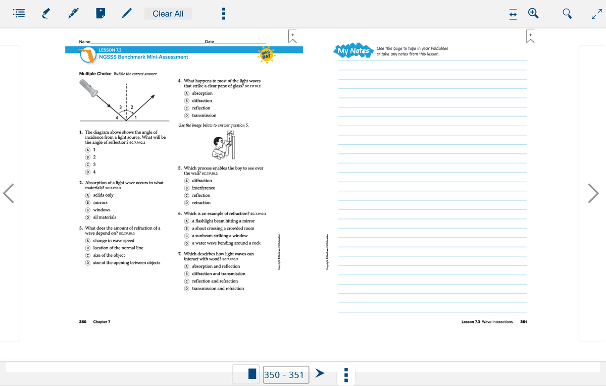 Florida Science Comprehensive Course 3 - Navigating to Page number 348 ...