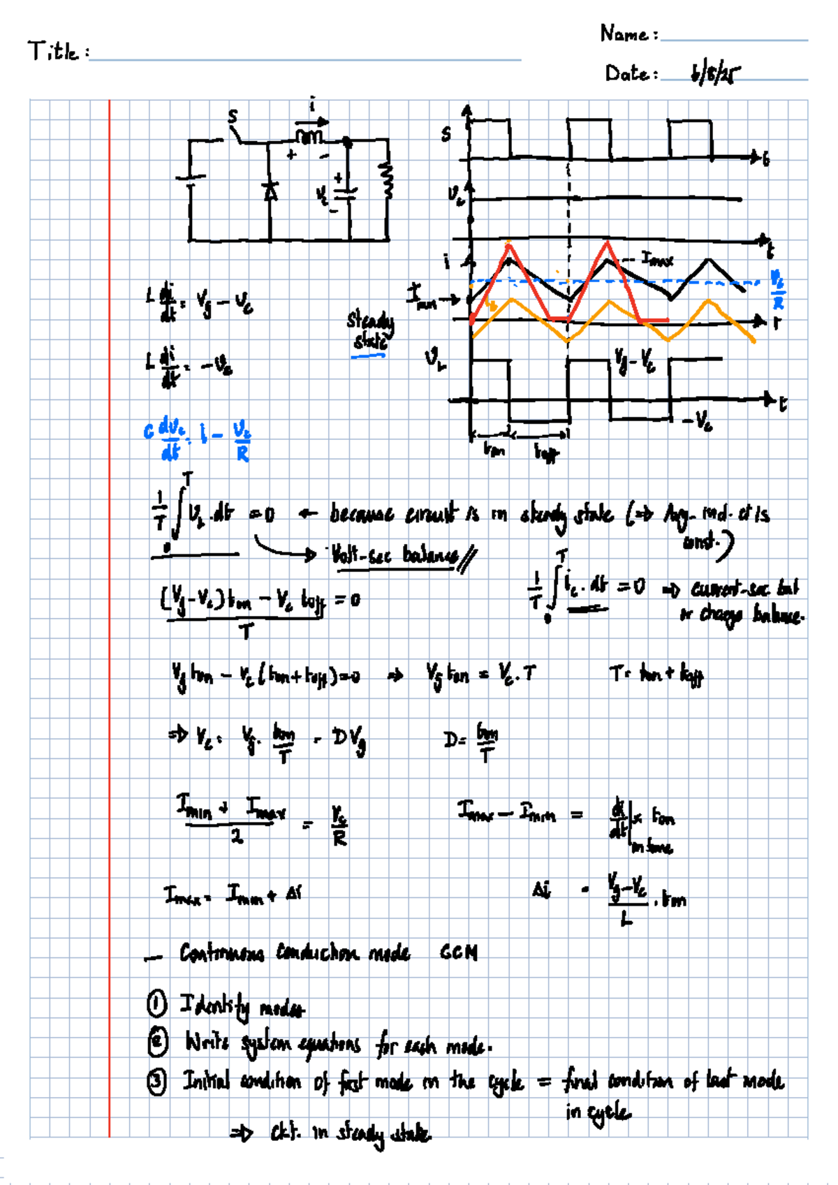 002 - 2nd Lecture: Circuit Analysis in Steady State Conditions - Studocu