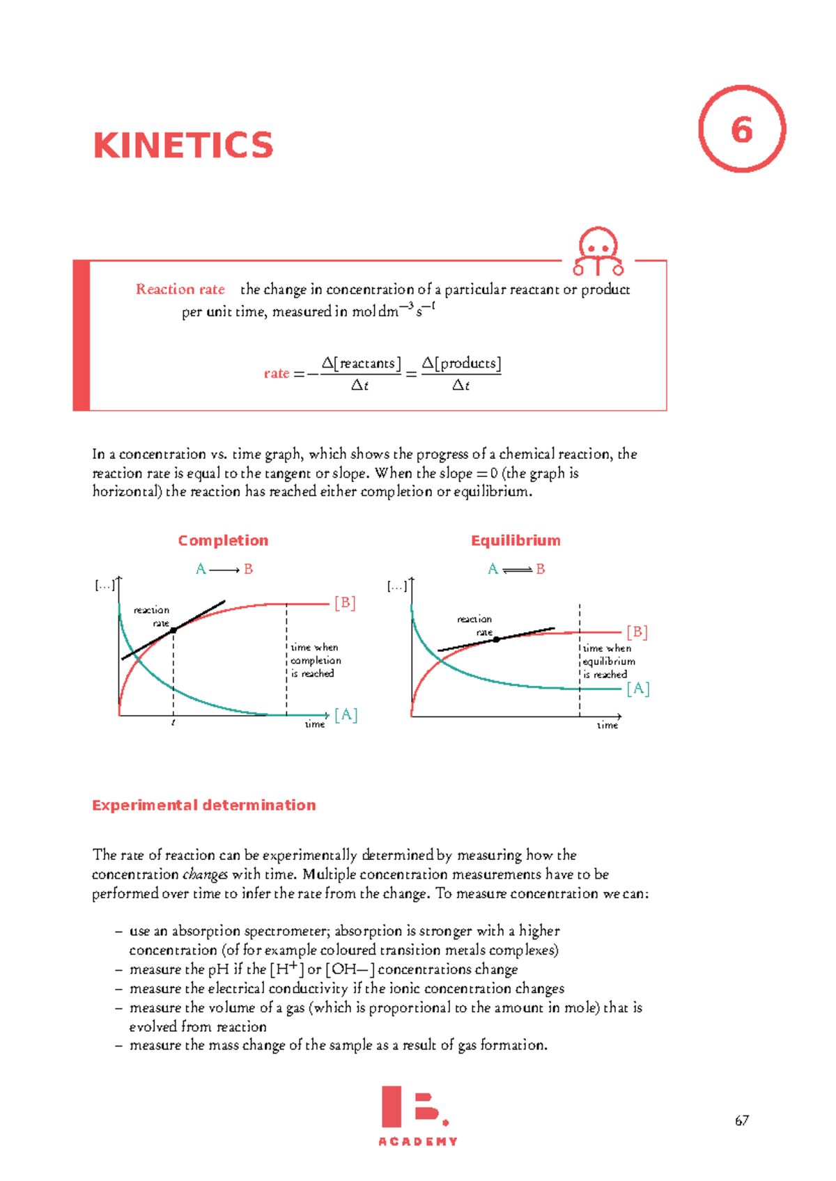 Kinetics and Equilibrium Overview for 60184 Course - Studocu