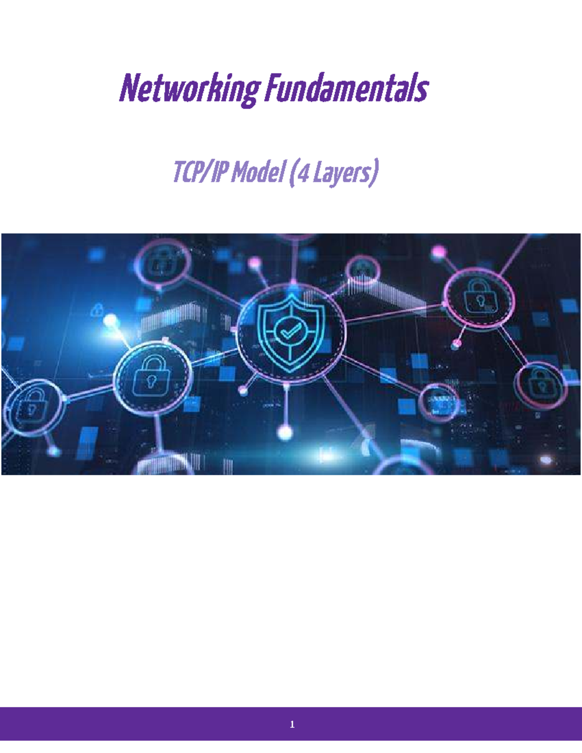Networking Fundamentals: TCP/IP Model (4 Layers) Overview - Studocu