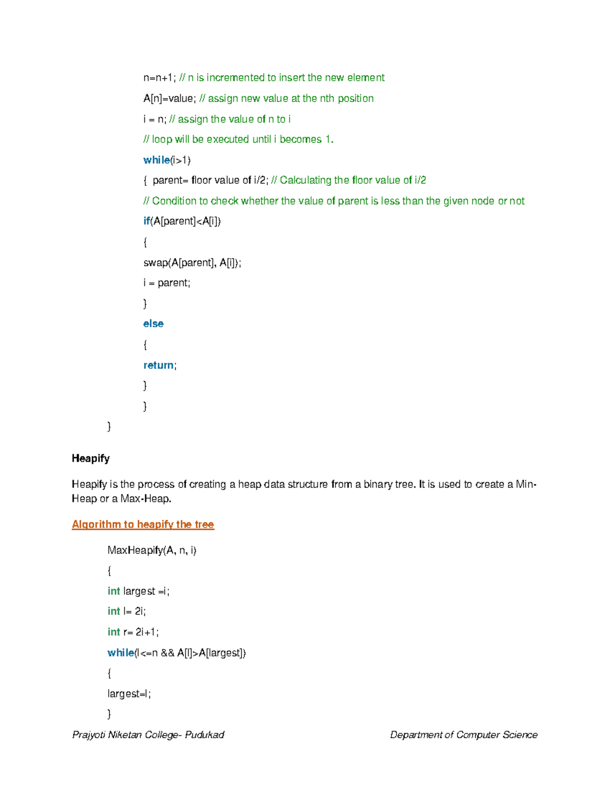 Advanced Data Structures (CS 185) - Heap and Splay Tree Concepts - Studocu