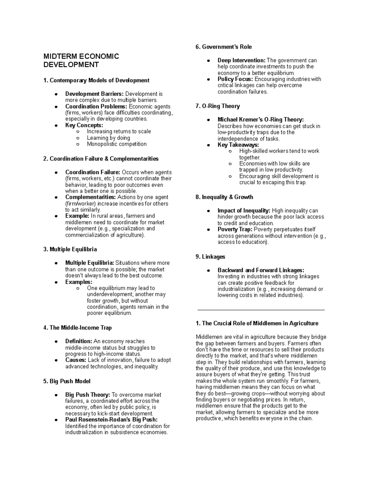 Midterm Economic Development - MIDTERM ECONOMIC DEVELOPMENT ...