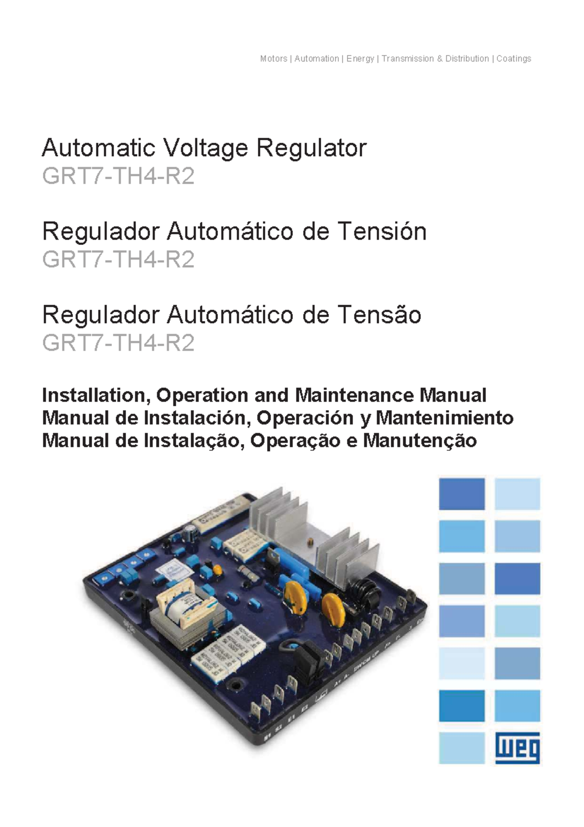 AVR Installation, Operation & Maintenance Manual (AVR 1) - Studocu