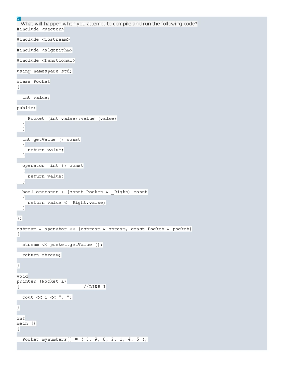 Net Acad Advanced CPPModule 5 - Q: What happens if you try to compile ...