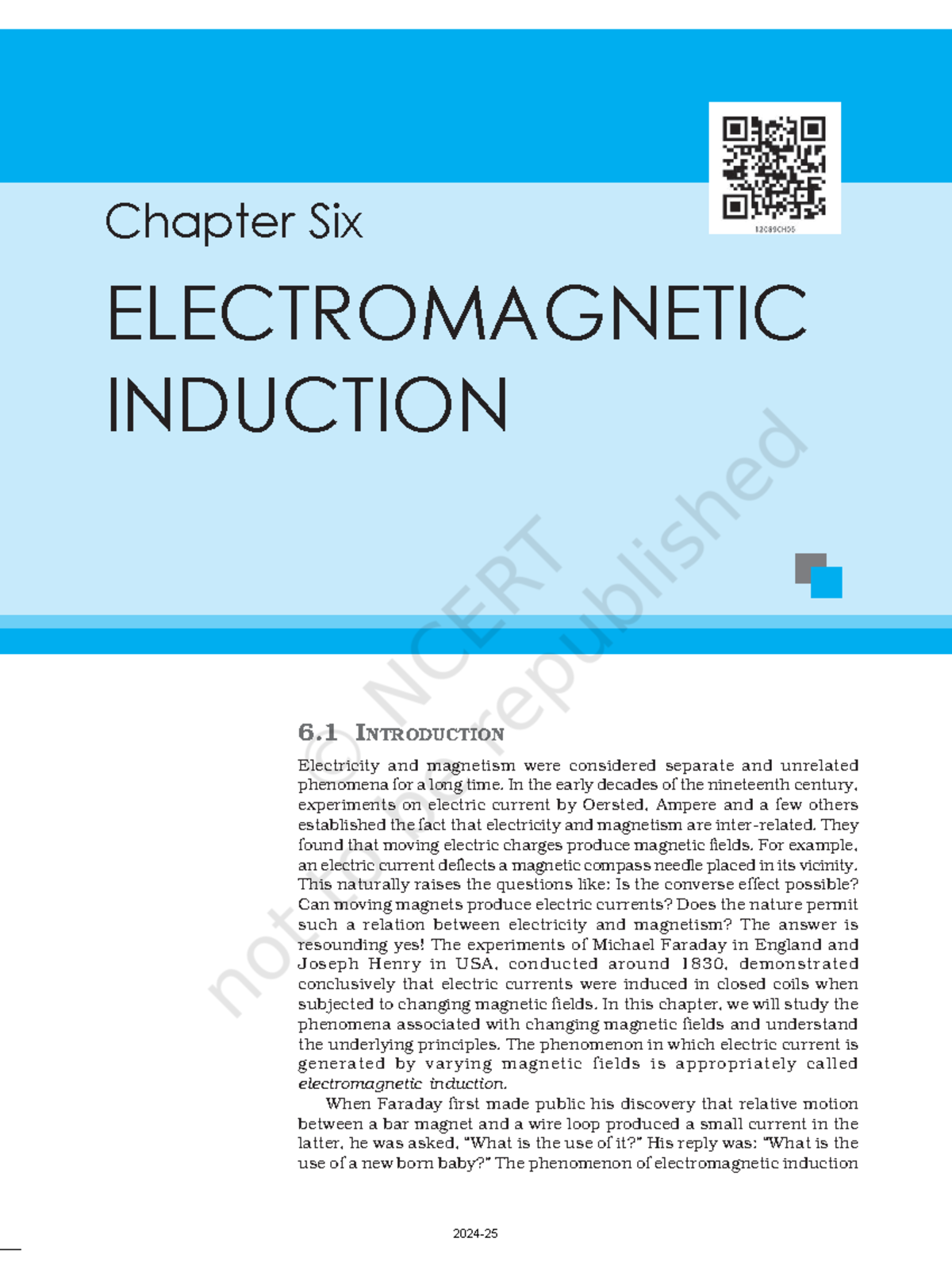 Leph106 - Chapter 6: Electromagnetic Induction & Faraday's Law - Studocu