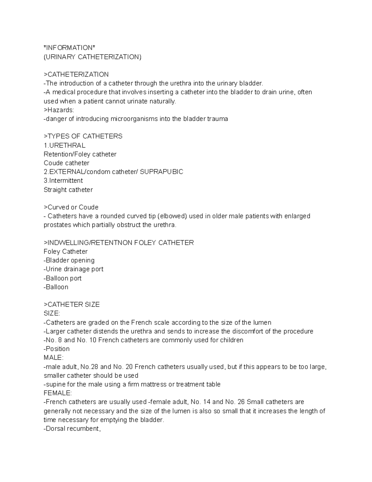 (URINARY CATHETERIZATION) Comprehensive Guide to Catheter Insertion ...