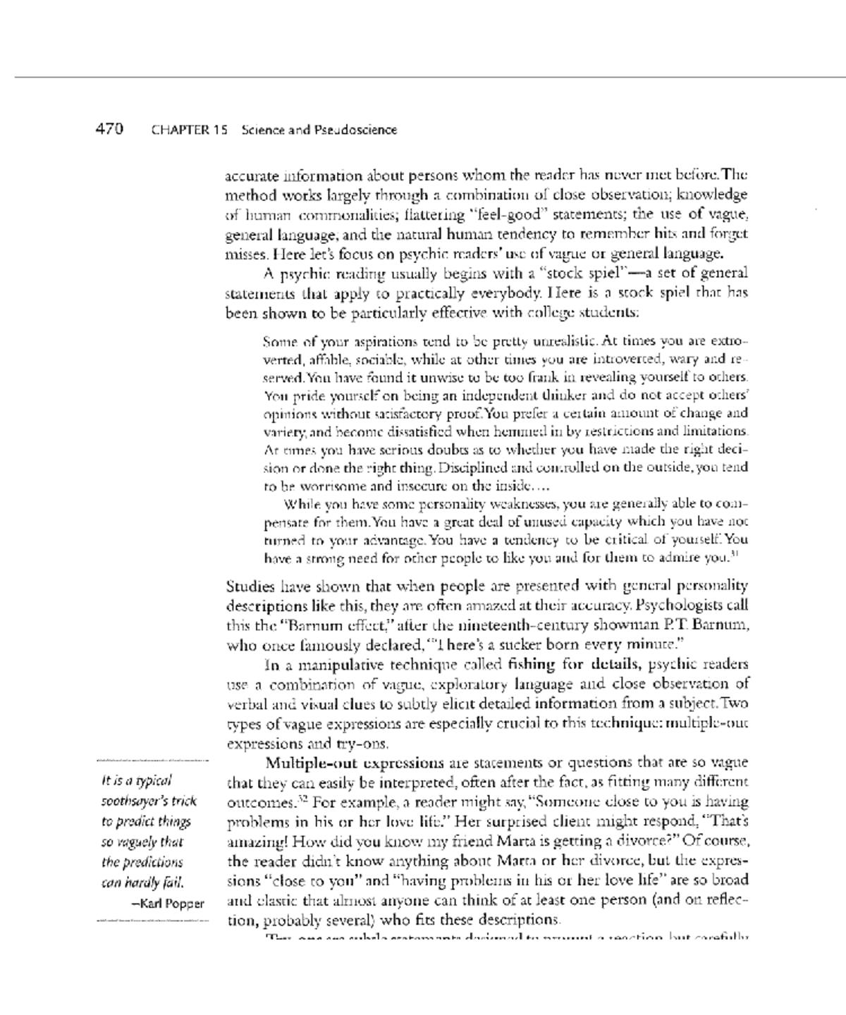 470 CHAPTER 15: Understanding Science vs. Pseudoscience in Critical ...