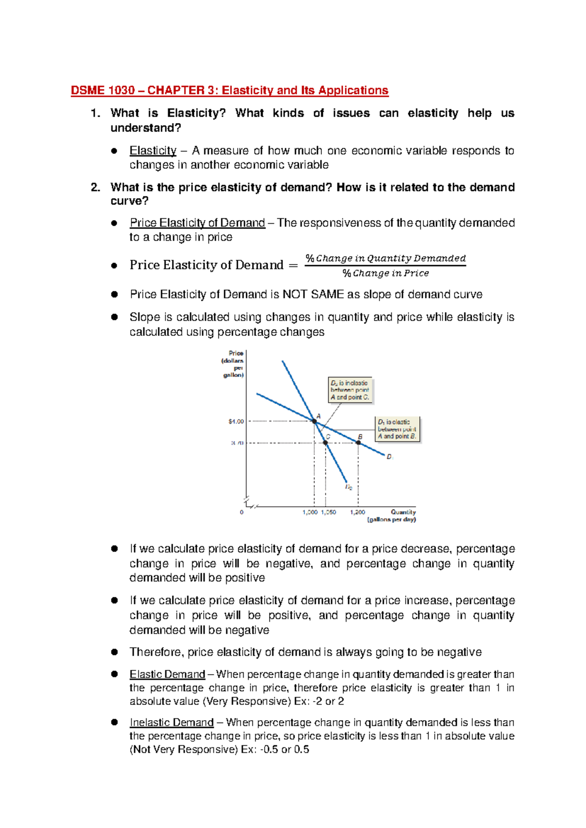 Elasticity Measurement Applications Lecture Notes A Basic Course In