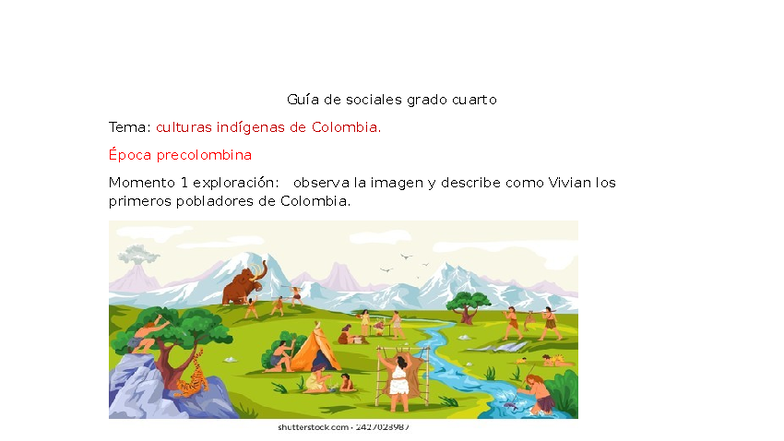 Guía de Sociales Grado 4: Culturas Indígenas de Colombia - Studocu
