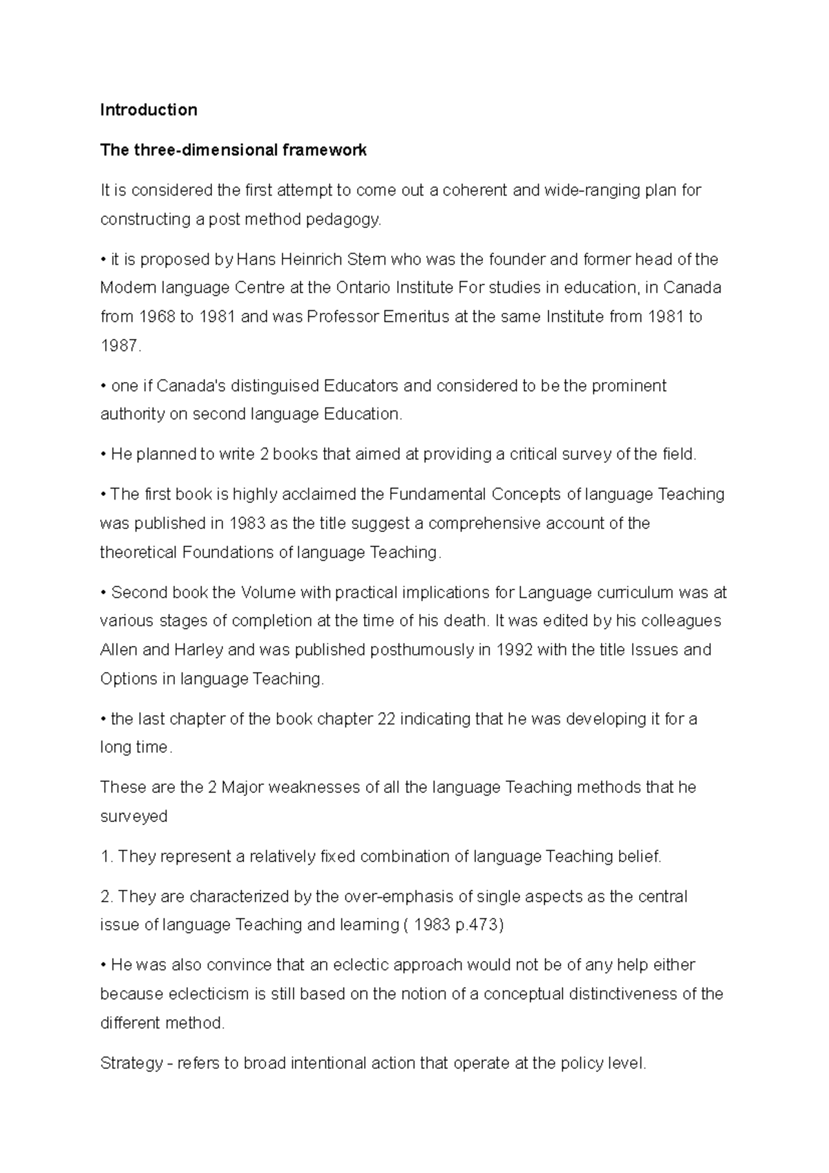 Introduction to Stern's Three-Dimensional Framework in Language ...