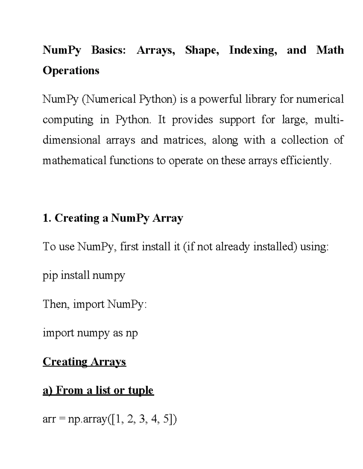 MACHINE LEARNING - Comprehensive Notes on Supervised & Unsupervised ...