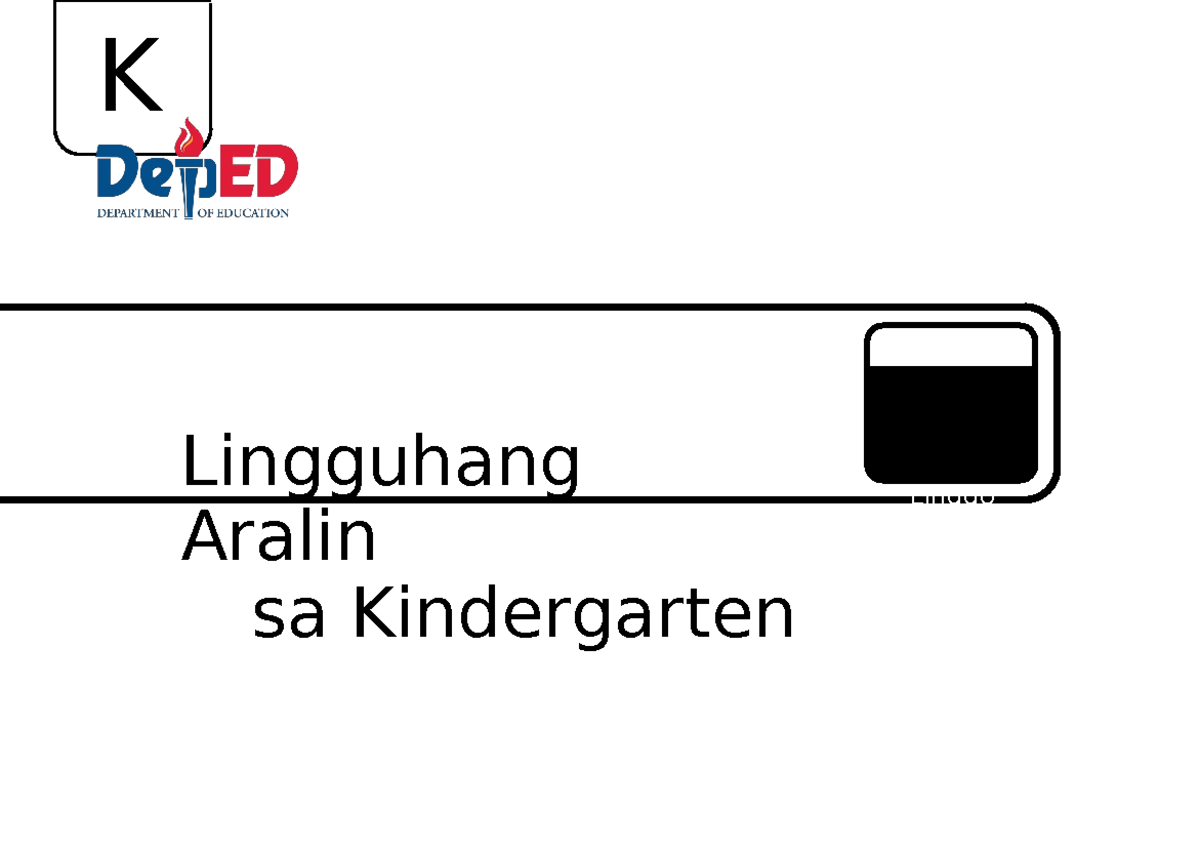 Lingguhang Aralin sa Kindergarten: Pamilya at Kahalagahan (LE. Week 7 ...