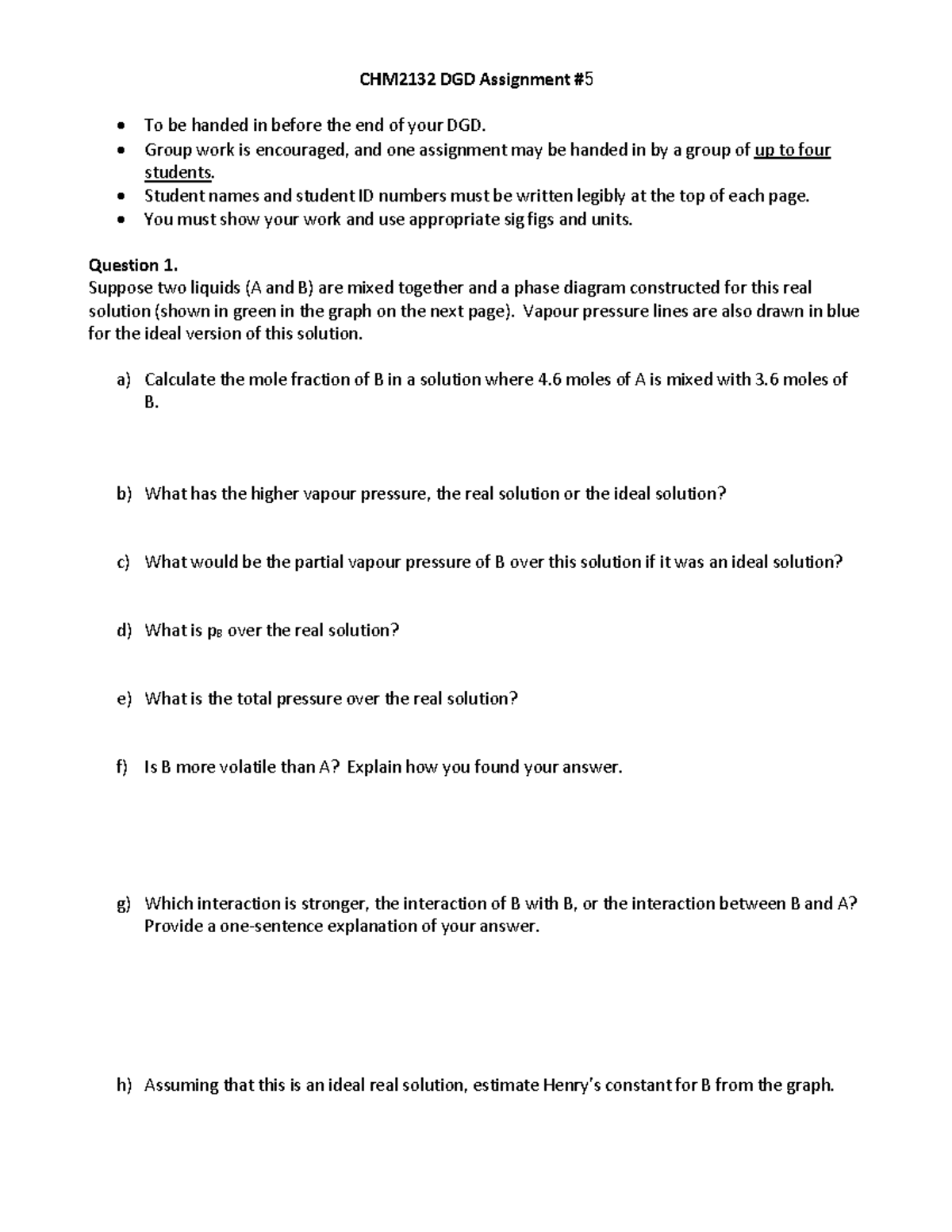 CHM2132 DGD5 Assignment Solutions and Analysis - Studocu