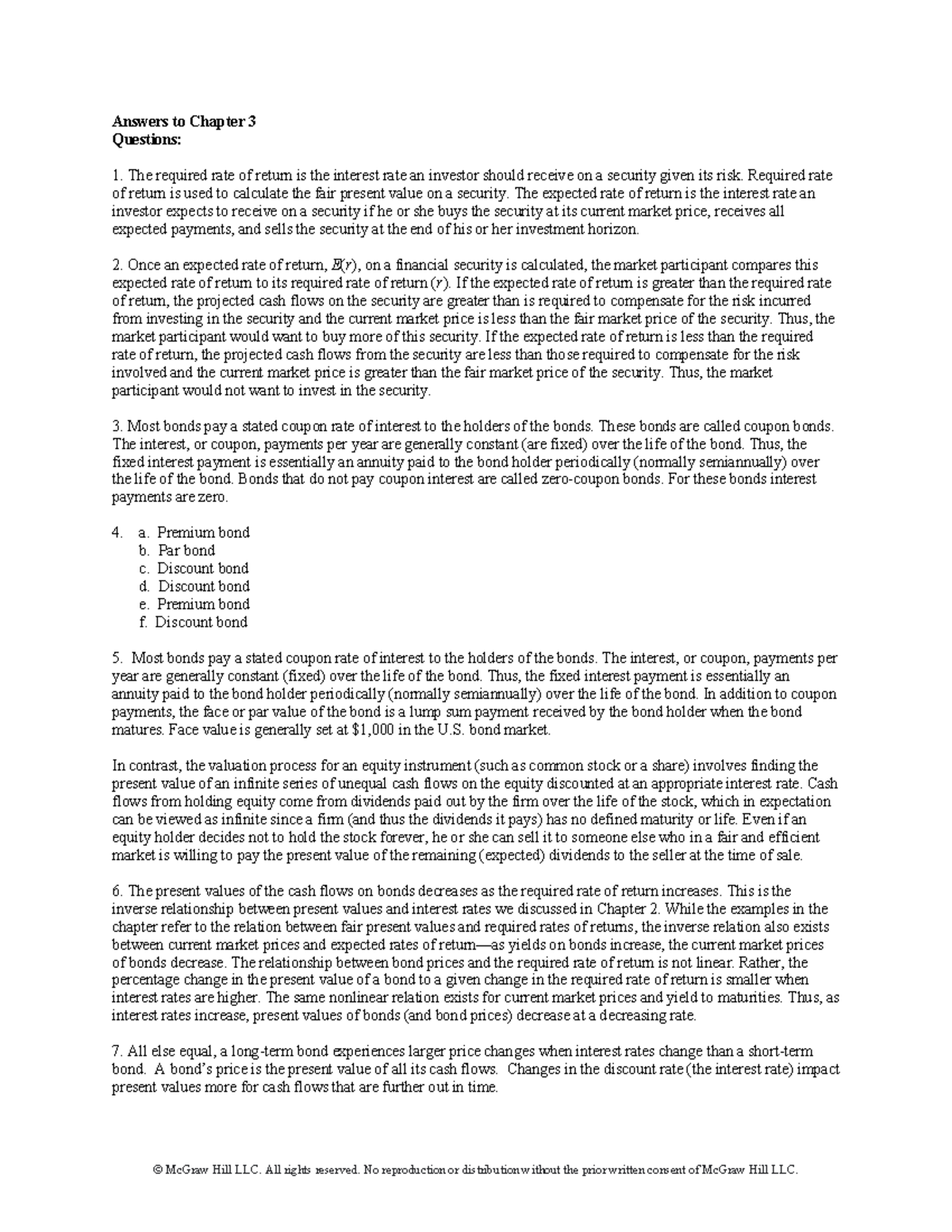Chapter 3 Practice Questions & Answers for Finance Studies - Studocu