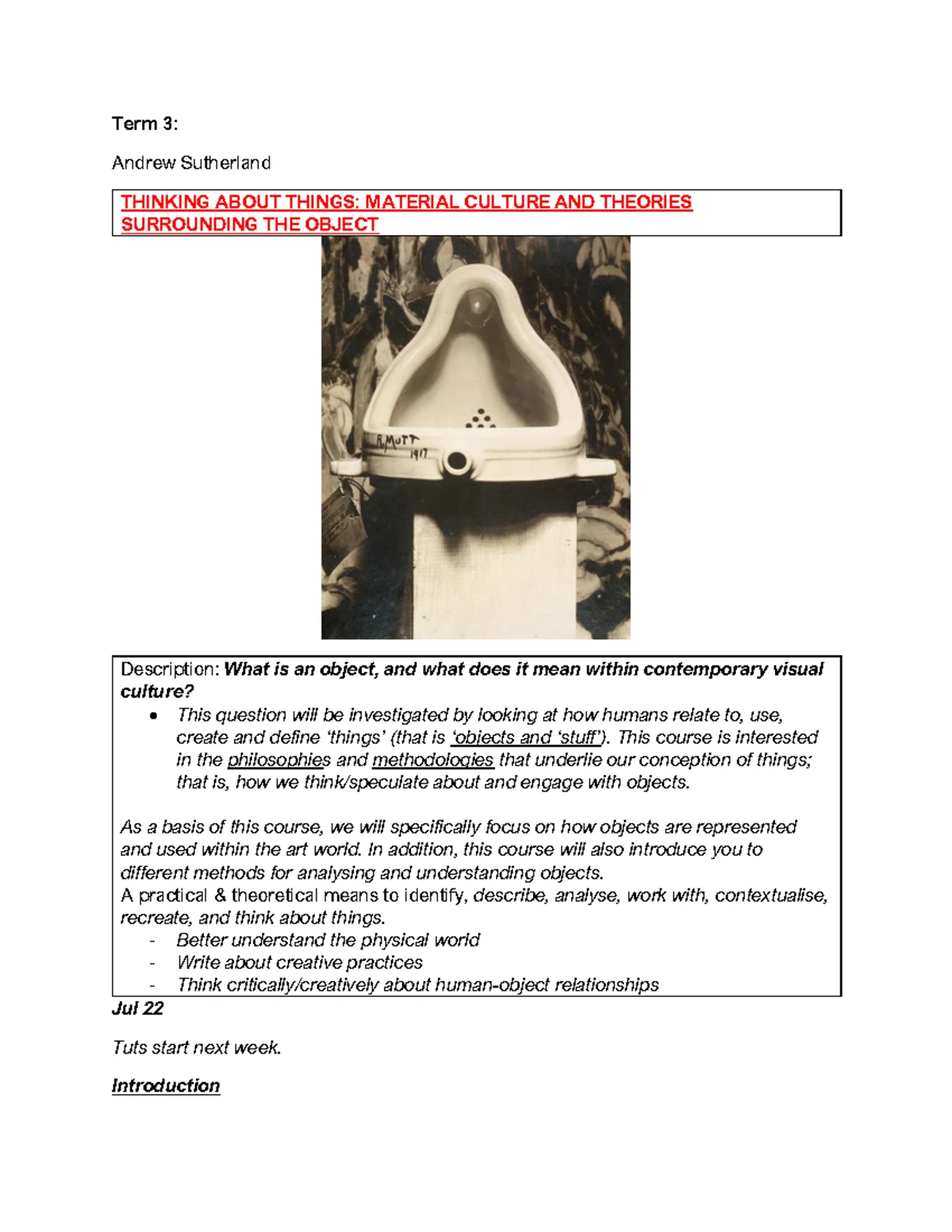 Visual Studies 178 - Term 1: Ecofeminism and Dualism Analysis - Studocu