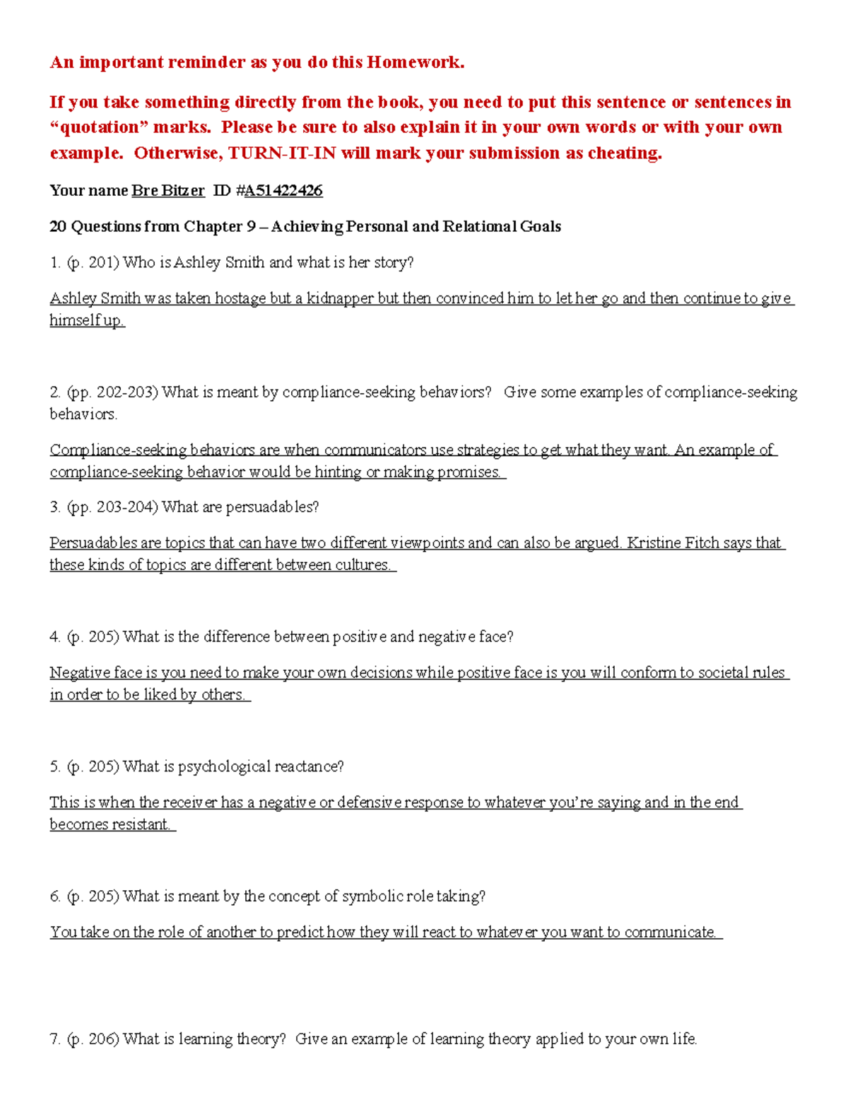 COM 225 HW 8 - Homework 8 - An important reminder as you do this ...