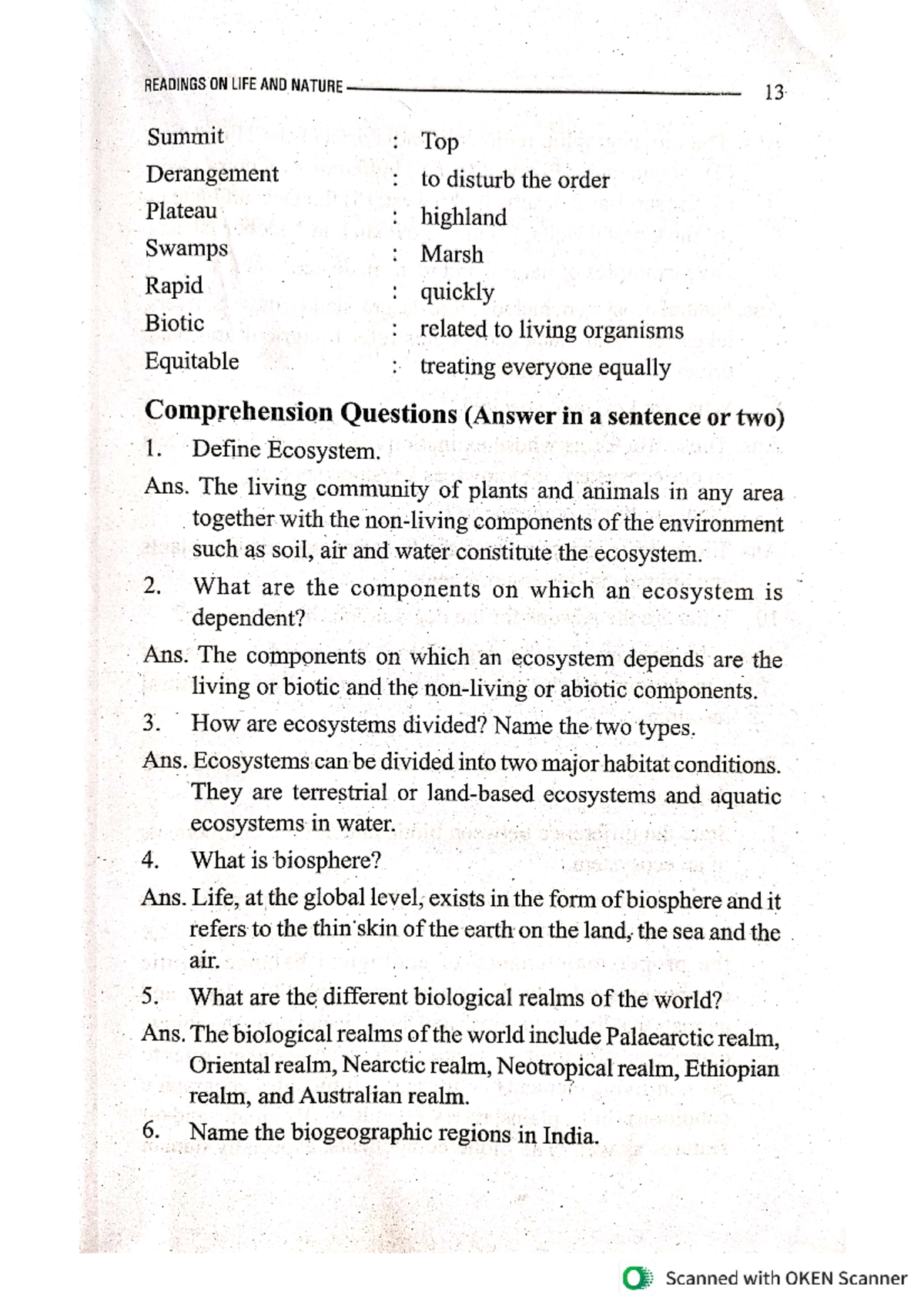 Ecosystems: Understanding Structure, Components, and Degradation - Studocu