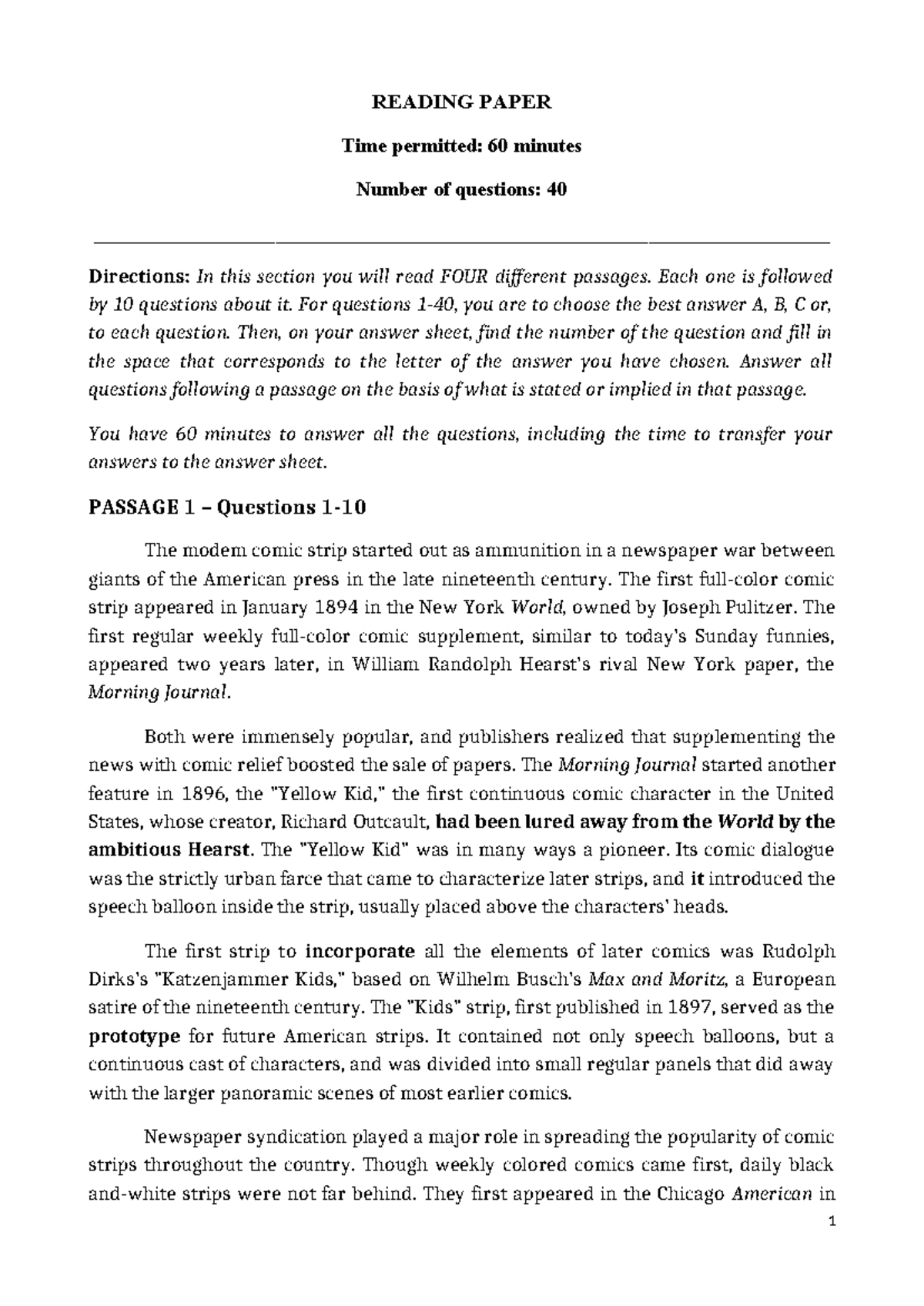 VSTEP Reading Paper: Analyzing Online Learning Benefits - Studocu