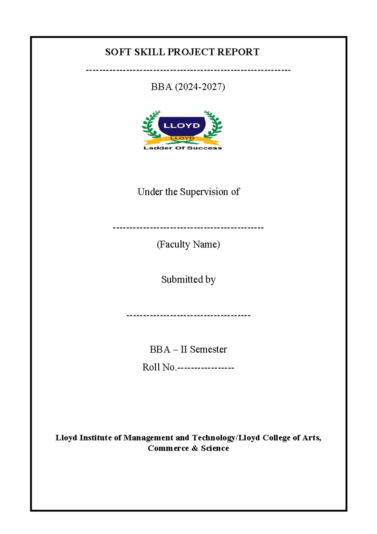 SOFT SKILL PROJECT REPORT: Verbal Communication in Collaboration - Studocu