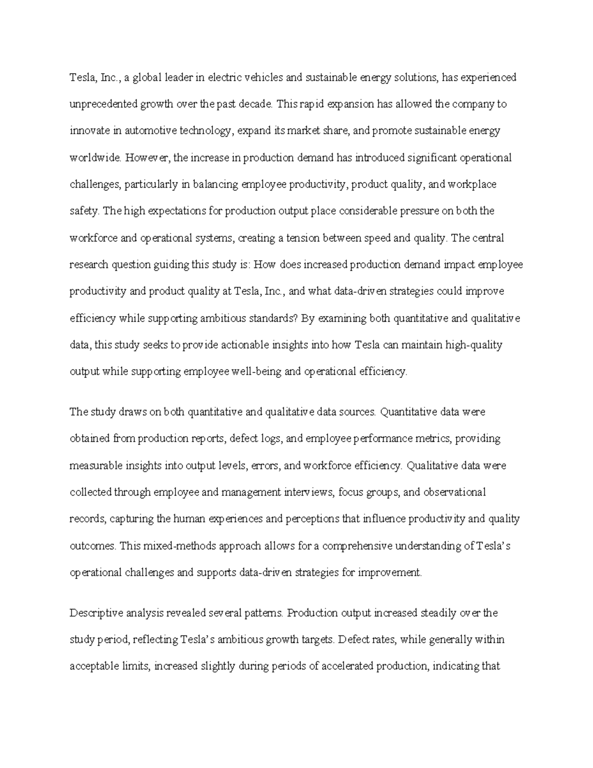 Week 7-1 Final Project: Data Analysis & Recommendations for Tesla, Inc ...