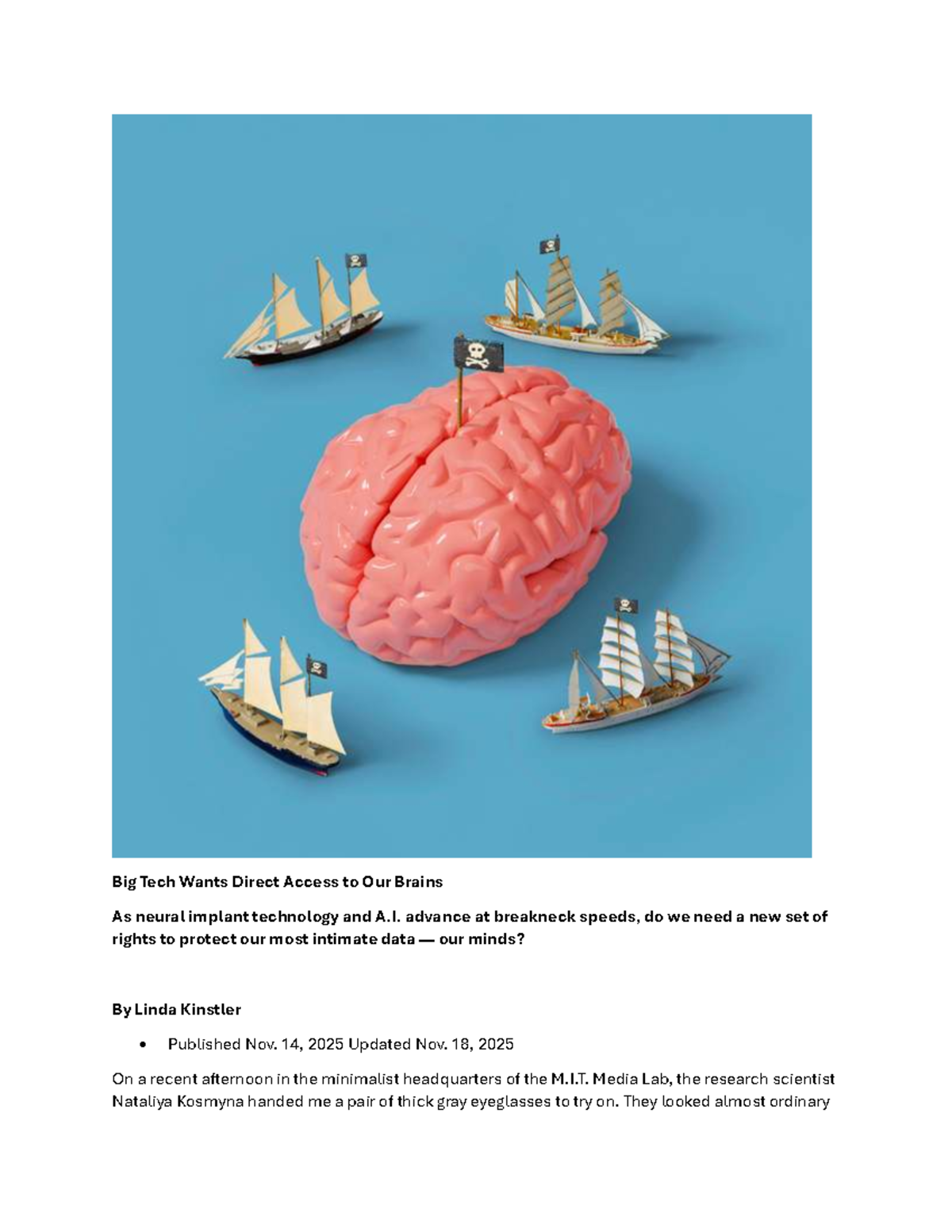 Neural Rights and Big Tech: Protecting Our Minds in the Age of B.C.I ...