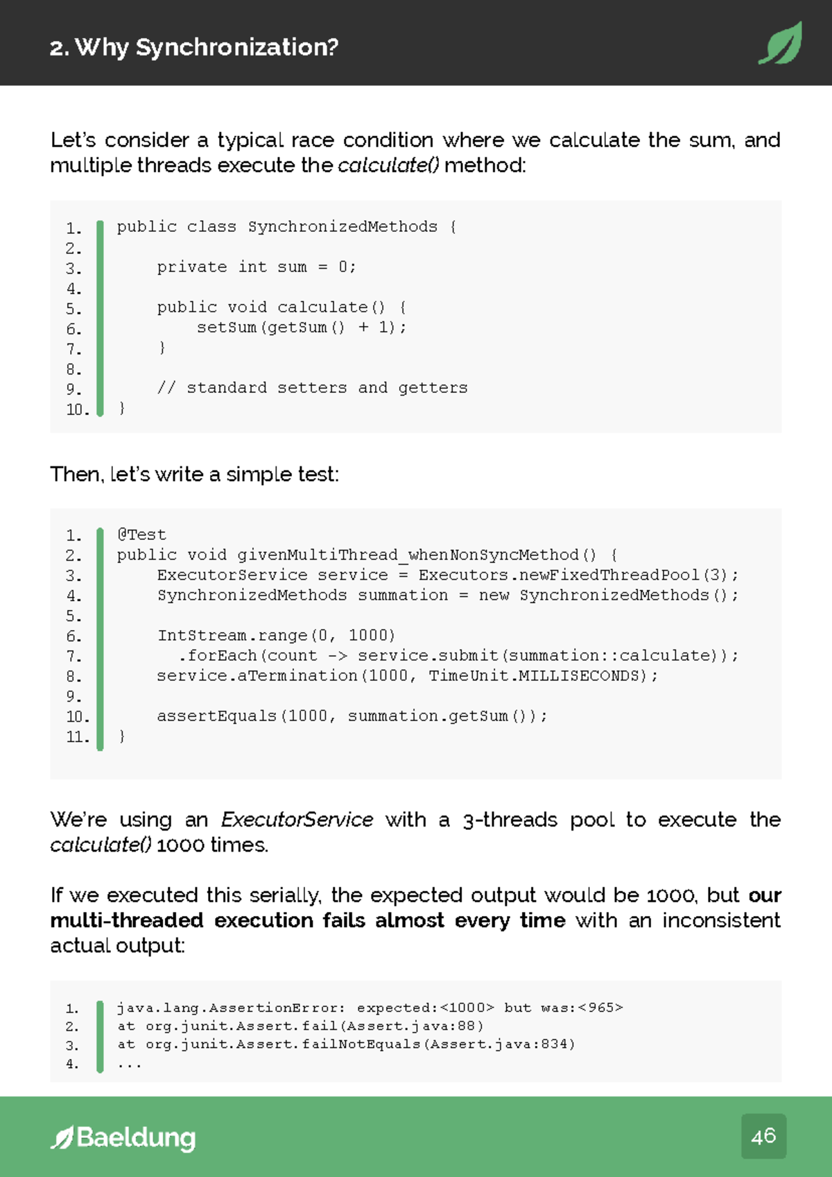 Core Java 1756829147721: Understanding Synchronization and Race ...