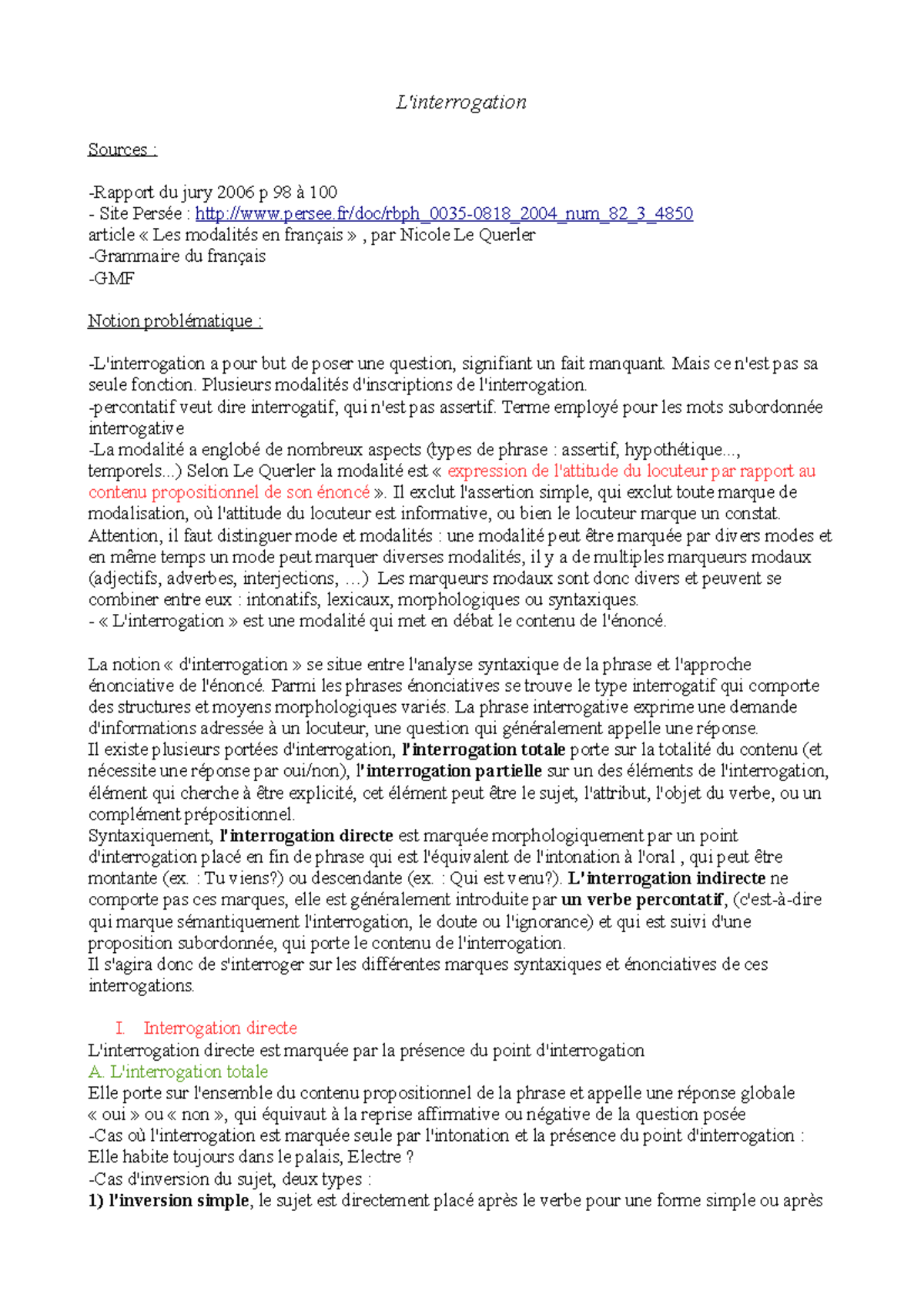 FICHE DE GRAMMAIRE : L - Document Preview