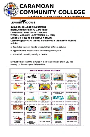 Detailed Lesson Plan for Kindergarten: Week 32 Activities - Studocu