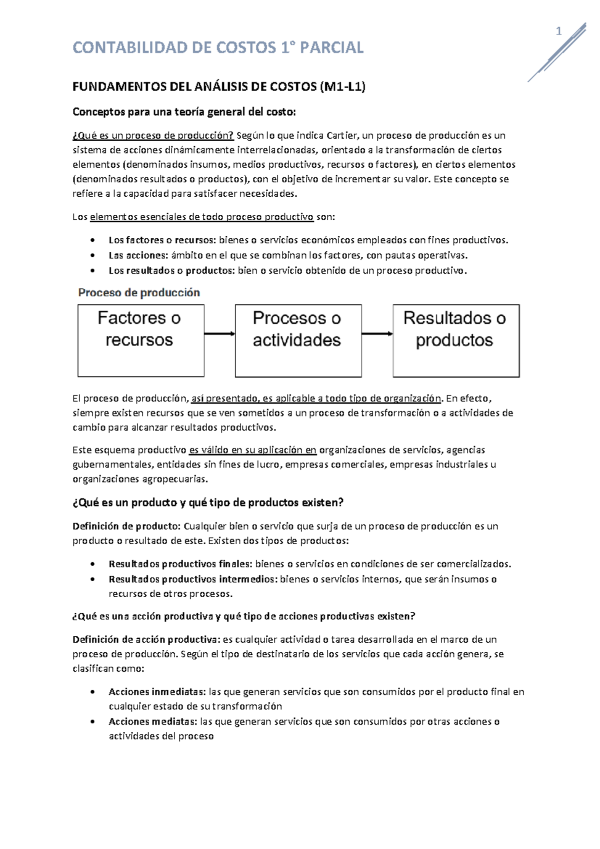 Resumen Final Contabilidad de Costos M1 y M2: Teoría y Análisis - Studocu
