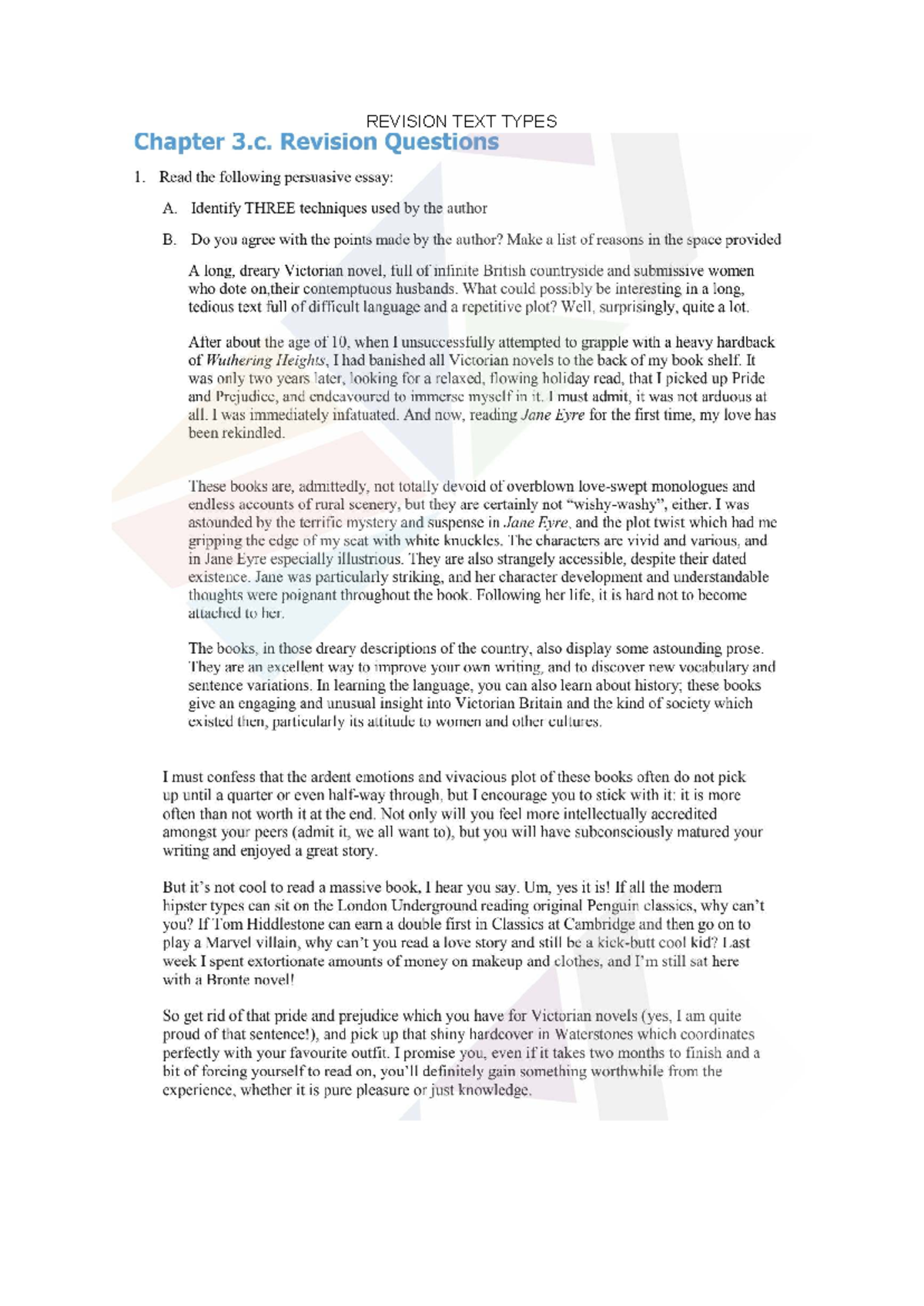 Grace revision text types: techniques in rhetorical analysis - Studocu