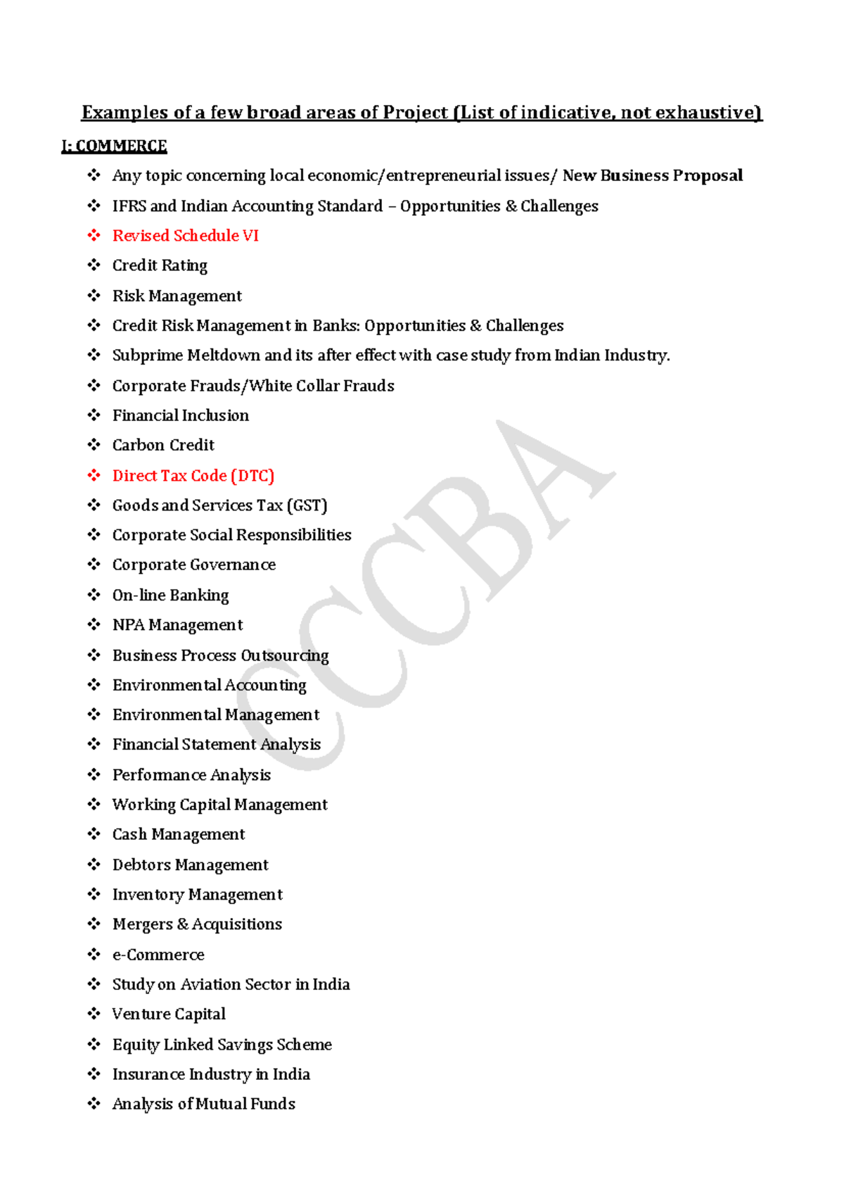 Project topics for commerce: Opportunities and challenges in various ...