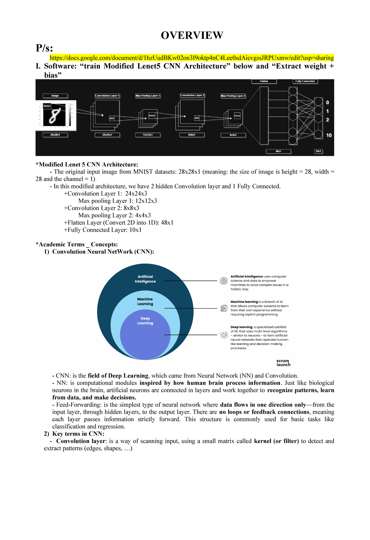 Overview of Modified Lenet5 CNN Architecture (Course 1203) - Studocu