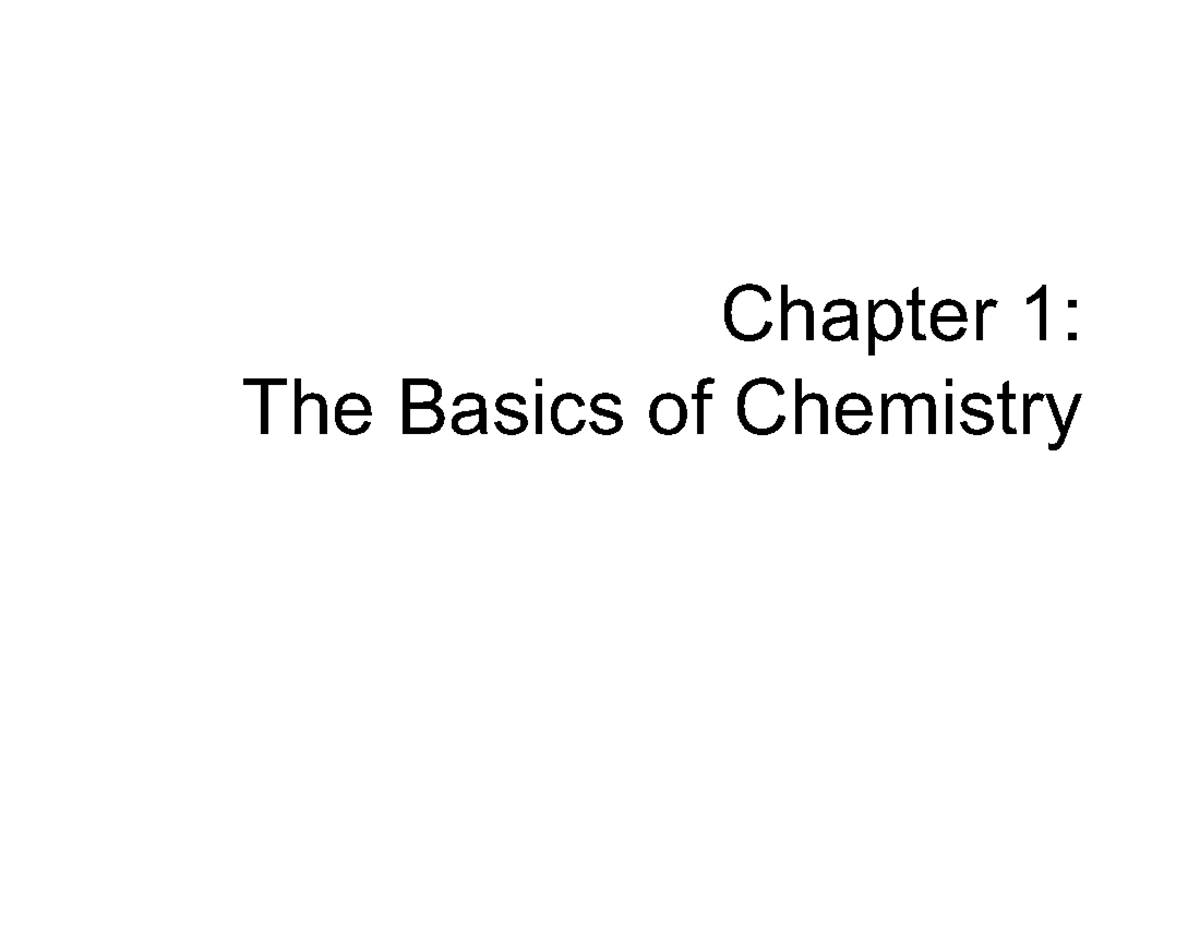 Chemistry 101: Lecture Notes on Matter and Its Properties - Studocu