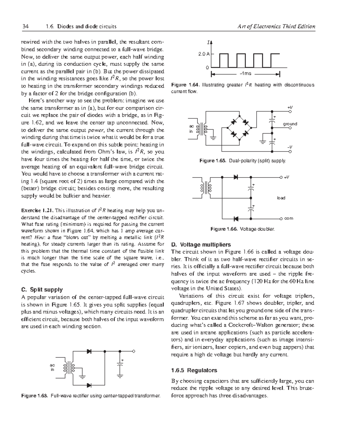 34 Art of Electronics 3rd Ed: Diodes & Circuits Analysis (Pages 67-68 ...