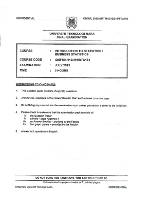 Final Exam MAT112 Business Mathematics CD FEB 2024 - Studocu