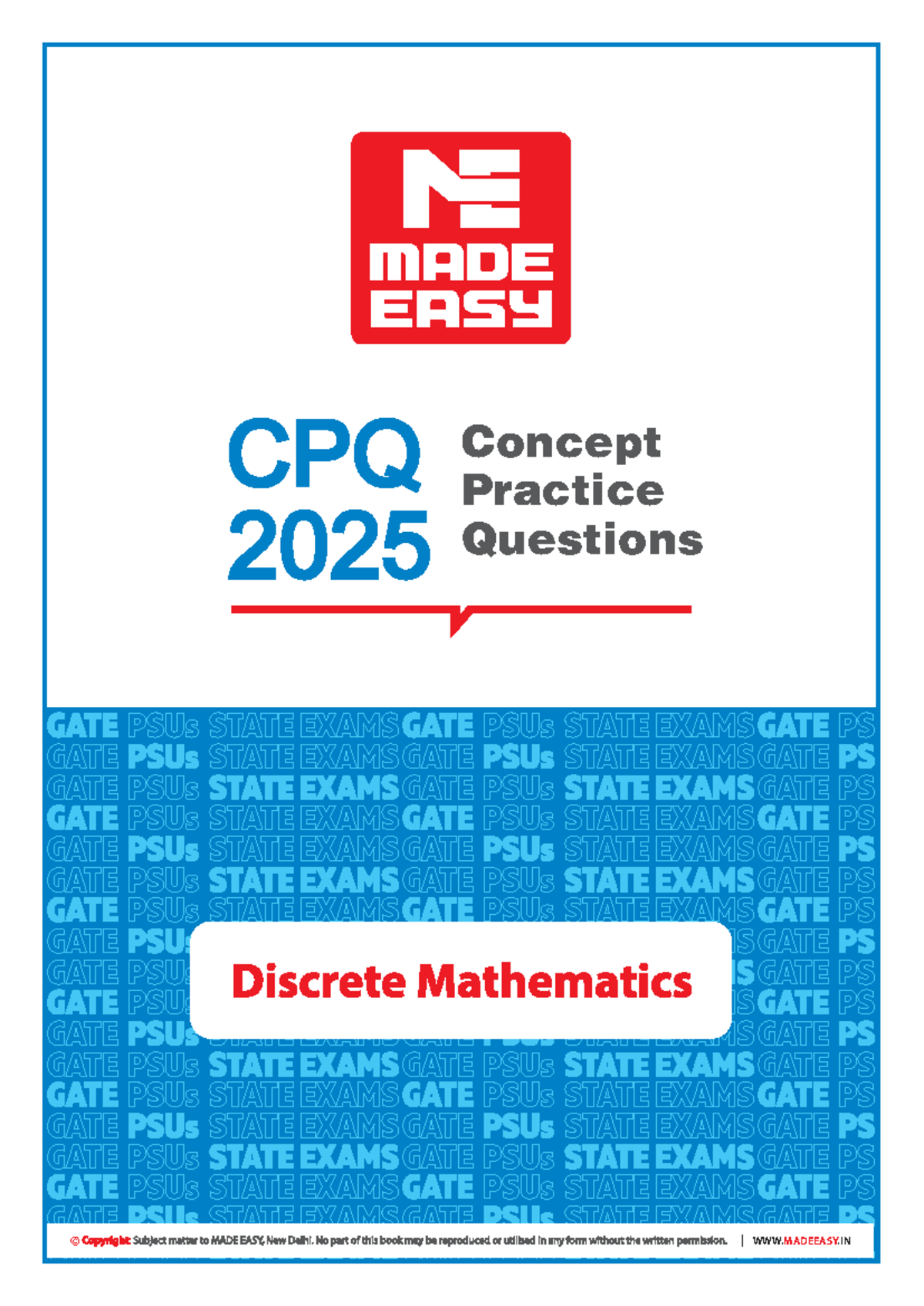 DM - CPQ 2025 Discrete Mathematics Practice Questions and Answers - Studocu