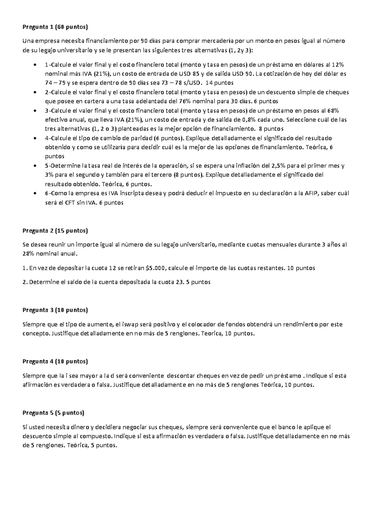 Resumen Cálculo 1: Primer Parcial - Tasa de Interés y Capitalización ...