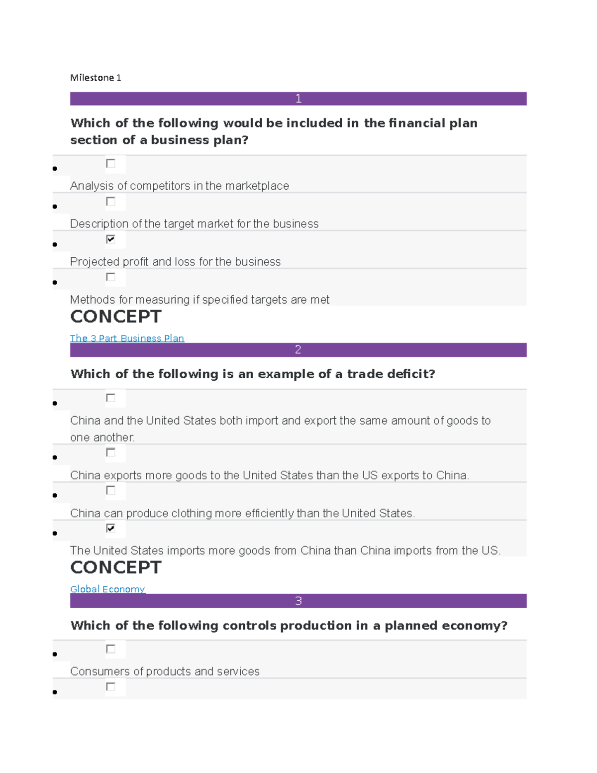 Sophia BUS 101 Final Exam Milestones Study Guide - Studocu