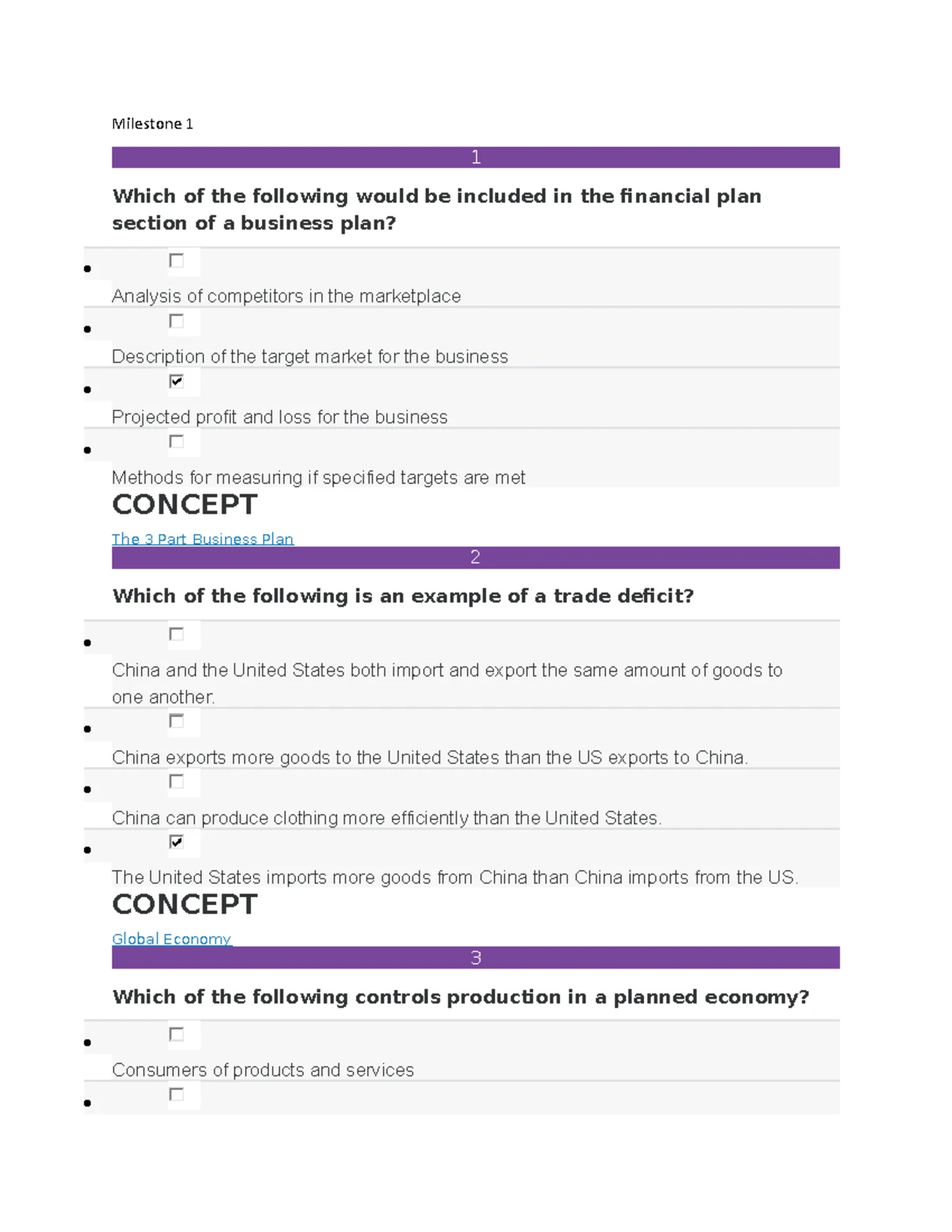 Sophia Final Milestone - Intro to Business - MILESTONE Score 24/ 24/25 ...