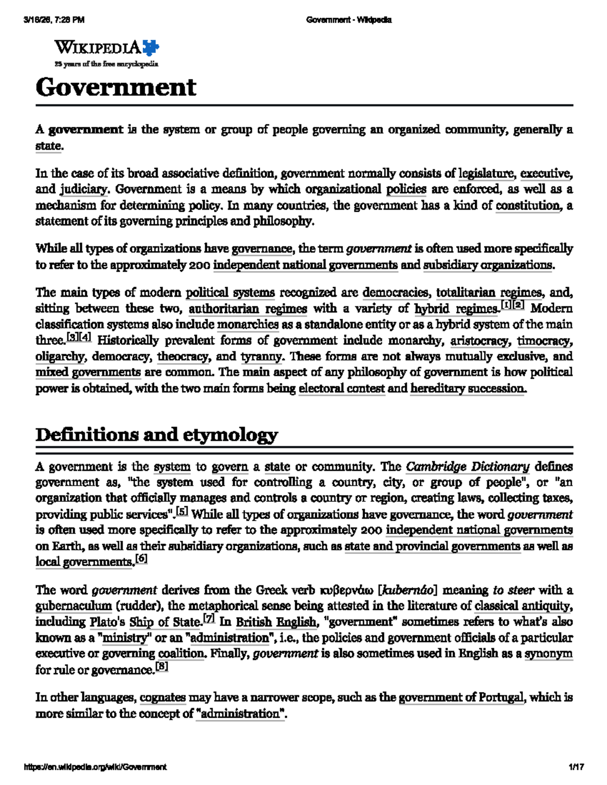 Gov 101: Understanding Government Systems and Political Structures ...