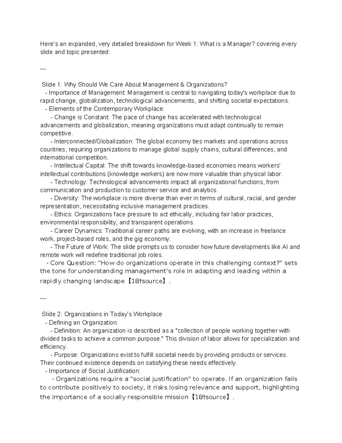 Week 1 & 2 Management Concepts Overview: Key Theories & Practices - Studocu