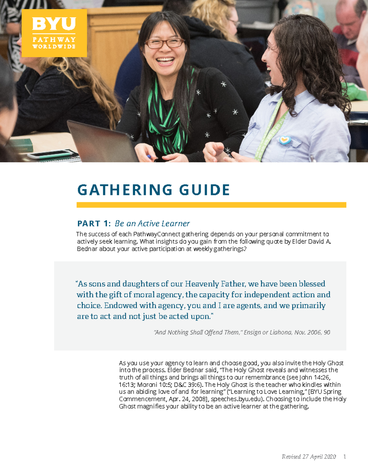 PathwayConnect Gathering Guide: Steps for Active Participation - Studocu