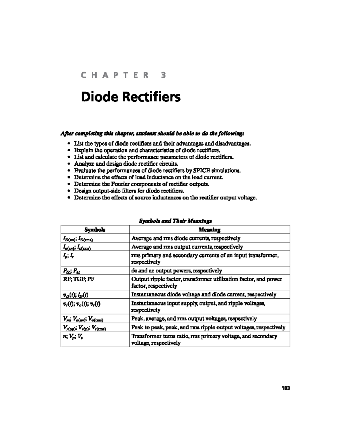 Diode Rectifiers Overview - CH3 ENG301 Lecture Notes - Studocu