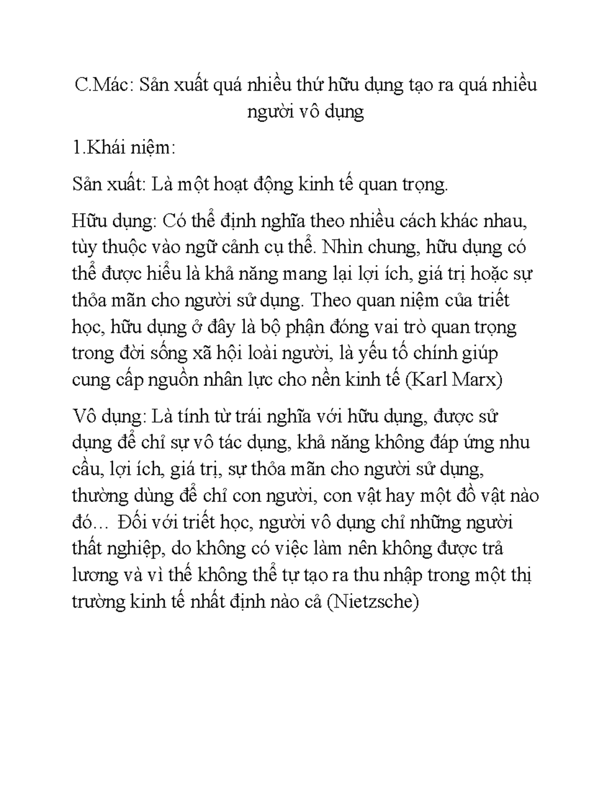Triết Học: Người Hữu Dụng và Vô Dụng - jbkb - Studocu
